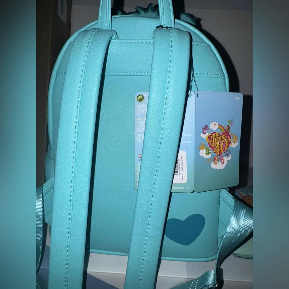 Loungefly Care bear Wish Bear Mini Backpack & Card Holder Set - BAM Exclusive